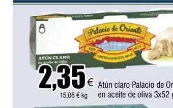 FROIZ Atún claro palacio de oriente en aceite de oliva oferta