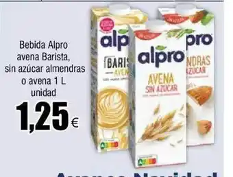 FROIZ Bebida alpro avena barista sin azucar almendras o avena oferta