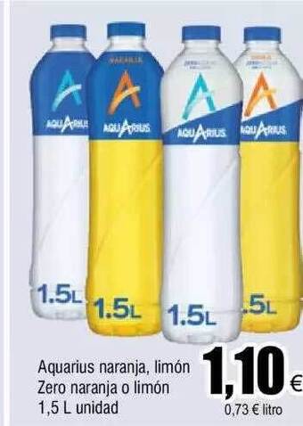 FROIZ Aquarius naranja limón zero naranja o limón oferta