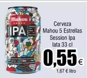 FROIZ Cerveza mahou 5 estrellas session ipa oferta