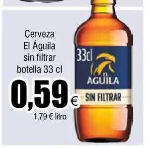 FROIZ Cerveza el águila sin filtrar oferta