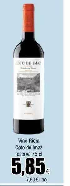 FROIZ Vino rioja coto de imaz reserva oferta