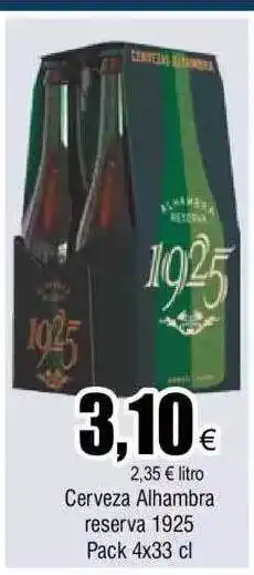FROIZ Cerveza alhambra reserva 1925 oferta