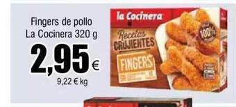 FROIZ Fingers de pollo la cocinera oferta