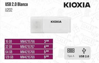 MR Micro Usb 2.0 blanco kioxia oferta