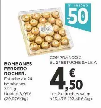 Supercor 2a unidad -50% bombones ferrero rocher oferta