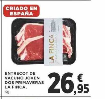 Supercor Entrecot de vacuno joven dos primaveras la finca oferta