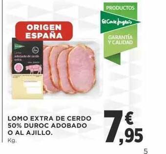 Supercor Lomo extra de cerdo 50% duroc adobado o al ajillo oferta