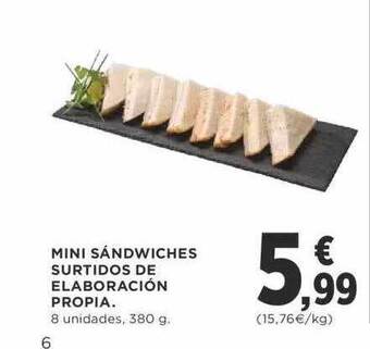 Supercor Mini sándwiches surtidos de elaboración propia oferta