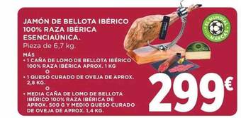 Supercor Jamón de bellota ibérico 100% raza ibérica esenciaúnica oferta