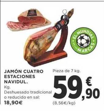 Supercor Jamón cuatro estaciones navidul oferta
