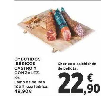Supercor Embutidos ibéricos castro y gonzález oferta