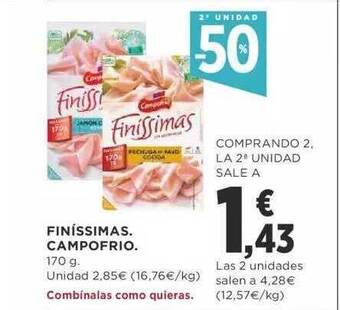 Supercor Exprés 2a unidad -50% finíssimas campofrio oferta