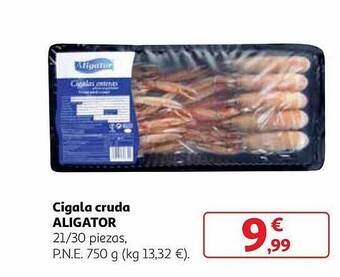 Alcampo Cigala cruda aligator oferta