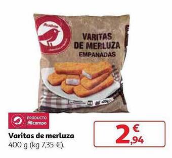 Alcampo Varitas de merluza oferta