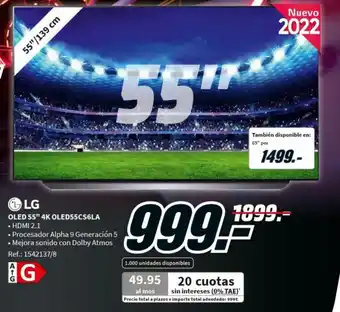 MediaMarkt OLED 55" 4K OLED55CS6LA oferta