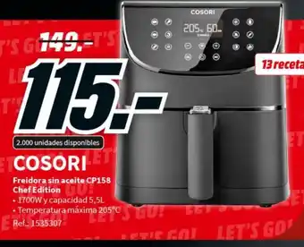 MediaMarkt Freidora Sin Aceite CP158 Chef Edition oferta