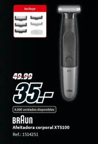 MediaMarkt Afeitadora Corporal XT5100 oferta