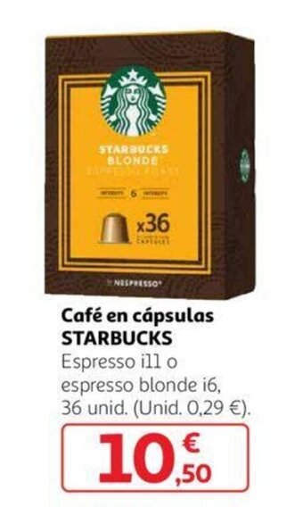Alcampo Cafe En Capsulas Starbucks oferta