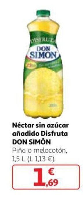 Alcampo Nectar Sin Azucar Anadido Disfruta Don Simon oferta