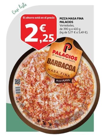 Alcampo Pizza Masa Fina Palacios oferta