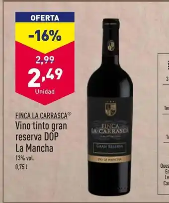 ALDI Vino Tinto Gran Reserva Dop La Mancha oferta