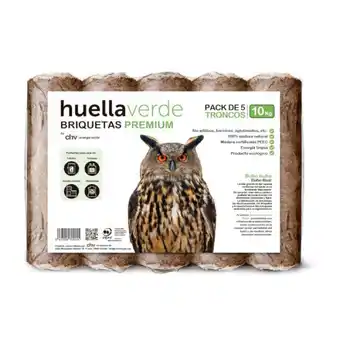 Brico Depôt Pack briquetas de madera huella verde 10 kg oferta