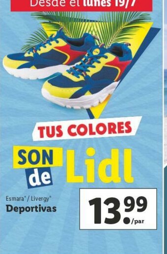 Lidl Deportivas Esmara oferta