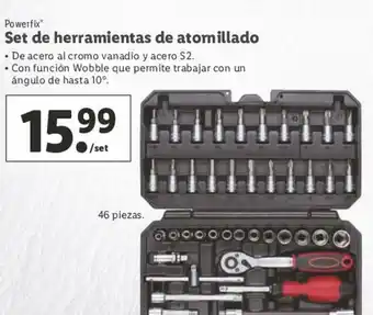 Lidl Powerflix Set de herramientas de atornillado oferta