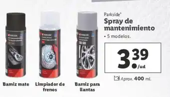 Lidl Parkside Spray de mantenimiento oferta