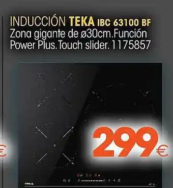 Master Cadena Inducción teka ibc 63100 bf oferta