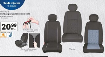 Lidl Ultimate Speed Fundas para asiento de coche oferta
