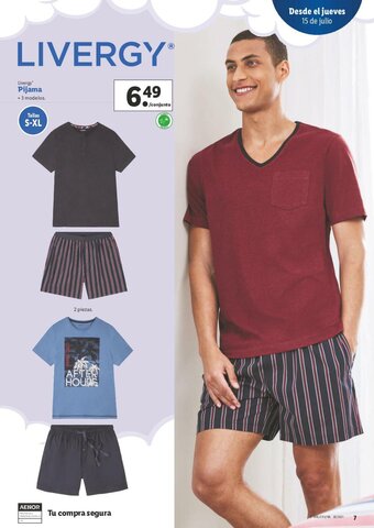 Lidl Livergy Pijama oferta