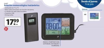 Lidl Auriol Estación meteorológica inalámbrica oferta