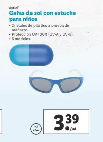 Lidl Auriol Gafas de sol con estuche para niños oferta