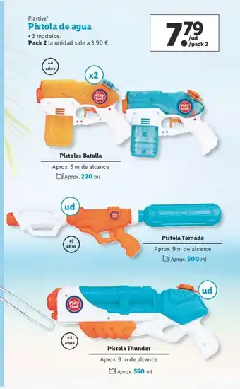 Lidl Pistola de Agua Pistola Thunder/Pistola Tornado/Pistolas Batalla oferta