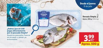 Lidl Dorada limpia 500g oferta