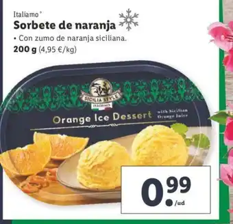 Lidl Italiamo Sorbete de naranja 200g oferta