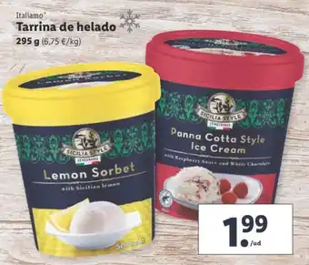 Lidl Italiamo Tarrina de helado 295g oferta