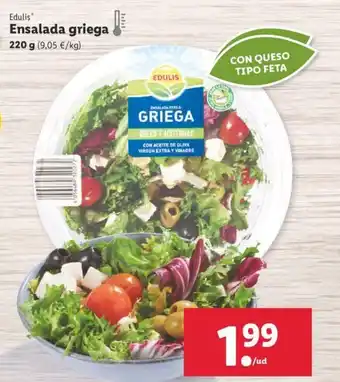 Lidl Edulis Ensalada griega 220g oferta
