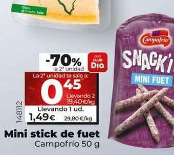 Maxi Dia Fuet campofrío oferta