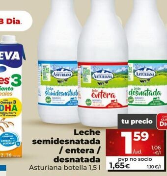 Maxi Dia Leche semidesnatada asturiana oferta