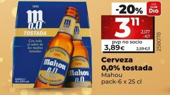 Maxi Dia Cerveza sin alcohol mahou oferta