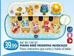 Piano bebe pataditas musicales piano interactivo que canta y habla al bebé. vtech +3 meses