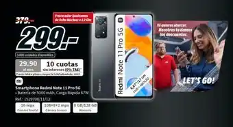 MediaMarkt 270 299- 3.000 unidades disponibles 29.90 10 cuotas al mes sin intereses (0% tae)' precio total a places e importe total oferta