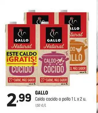 Coviran Gallo caldo cocido o pollo oferta