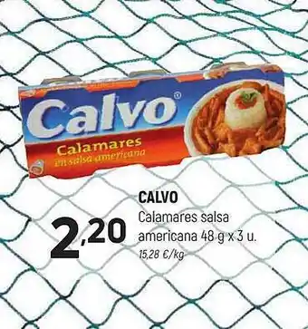 Coviran Calvo calamares salsa americana oferta