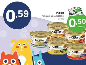 Coviran Purina paté para gatos gold oferta
