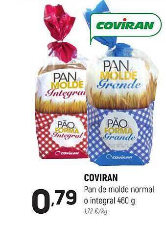 Coviran Coviran pan de molde normal o integral oferta