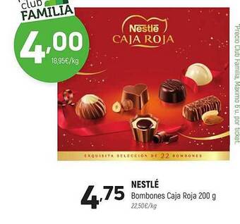 Coviran Nestlé bombones caja roja oferta